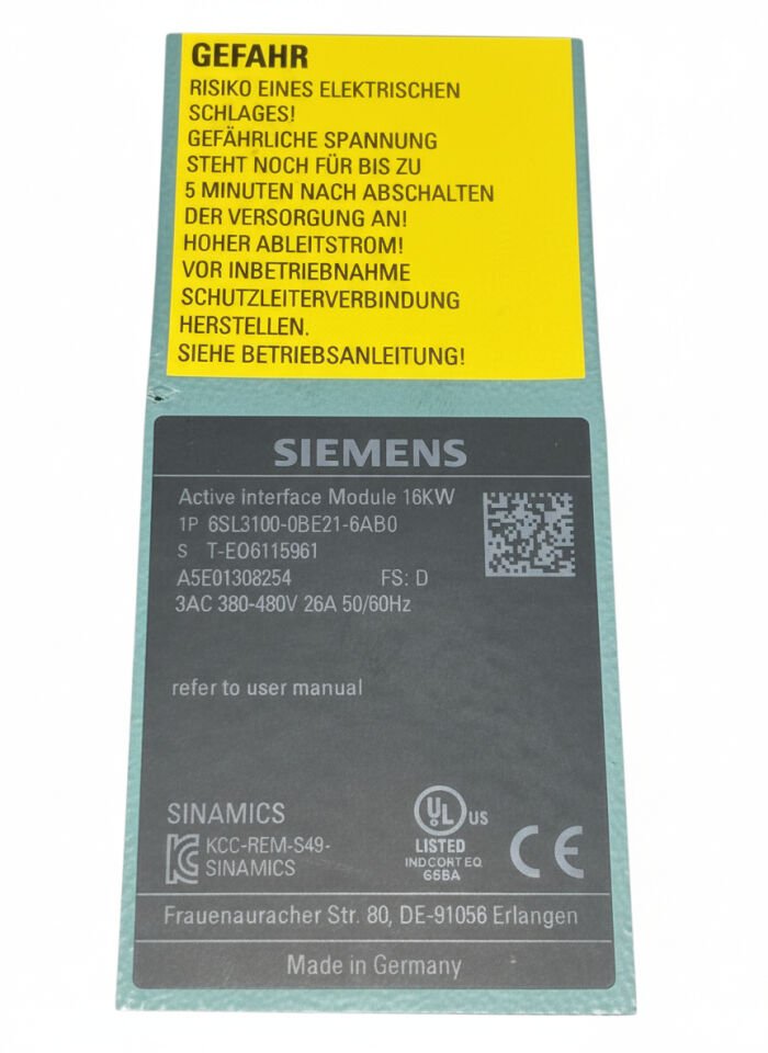 6SL3100-0BE21-6AB0